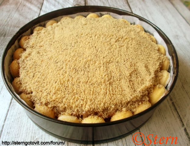 Торт без выпечки из печенья со сгущёнкой