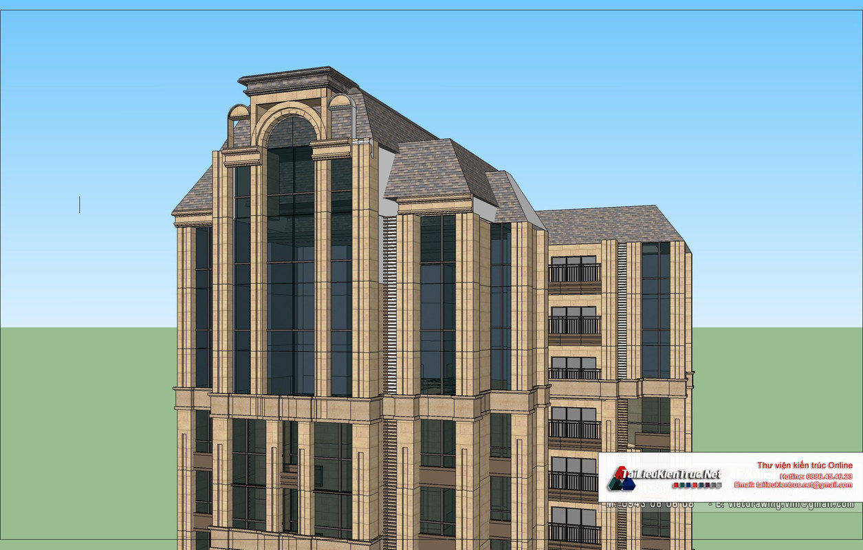 9-model-phoi-canh-3d-file-sketchup-biet-thu-lau-dai-phap-co68 (2