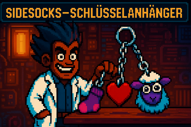 SideSocks Schlüsselanhänger – personalisiertes Wunschmotiv