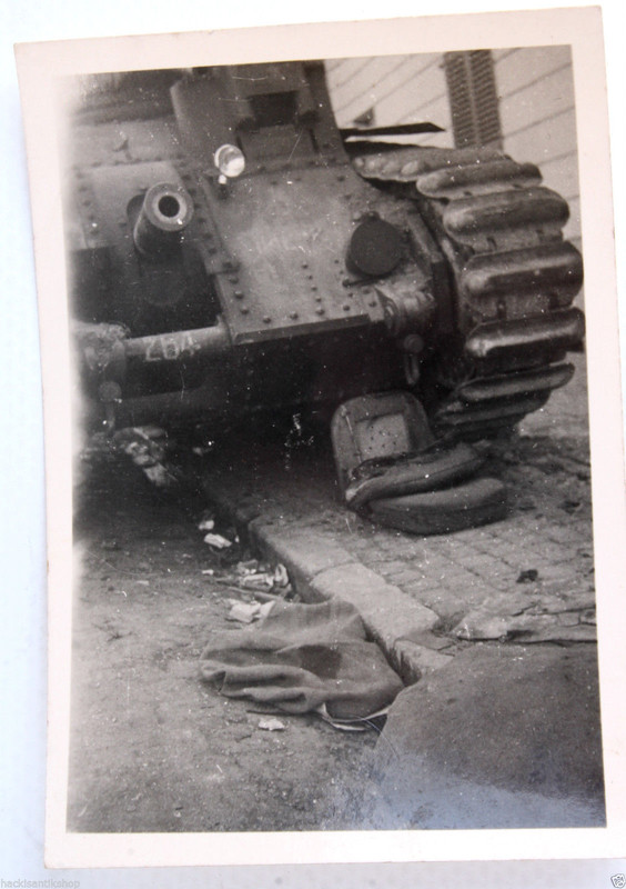 Original WK2 Foto 5. Panzerregiment französische