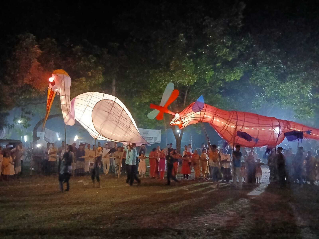 ঠাকুরগাঁওয়ে দুর্গাপূজার পুতুল শোভাযাত্রায় বন্যপ্রাণী সংরক্ষণের বার্তা
