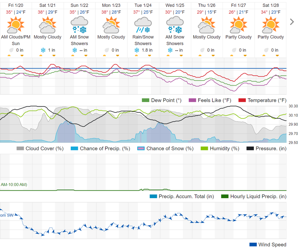 HavanaWeatherForecase_20230119_to_0128
