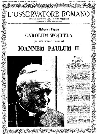 Elezione-Papa-Giovanni-Paolo-II dans Articoli di Giornali e News