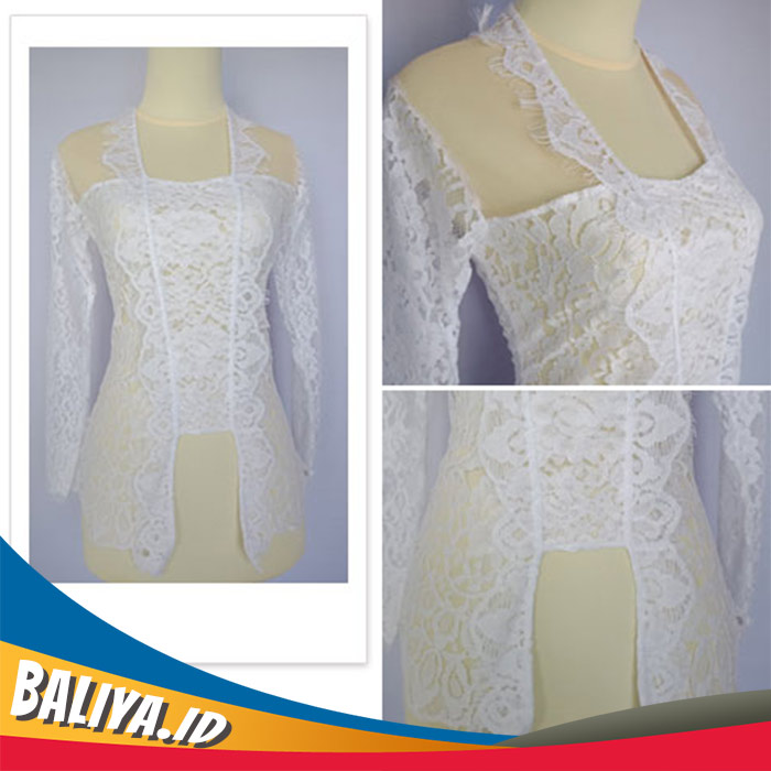 Kebaya Prancis Putih Baliya.id
