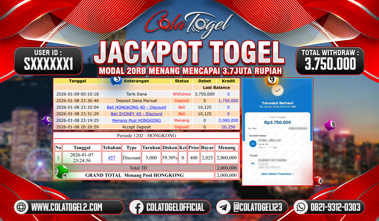 JACKPOT HONGKONG LOTTO!!