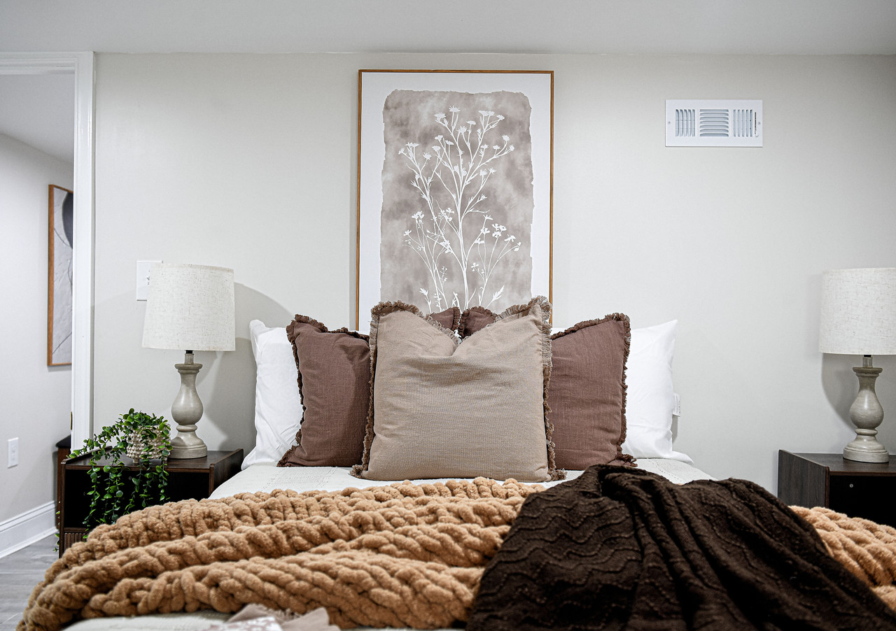 Staged living room