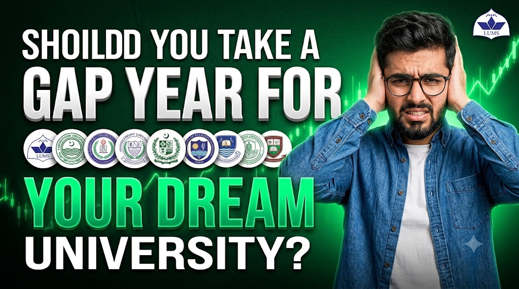 AI-generated example result for the youtube-thumbnail prompt: Should You Take A Gap Year Thumbnail – University Decision Design AI YouTube Thumbnail Prompt