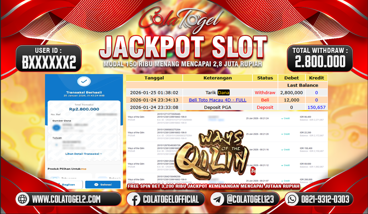 JACKPOT SLOT GACOR!!