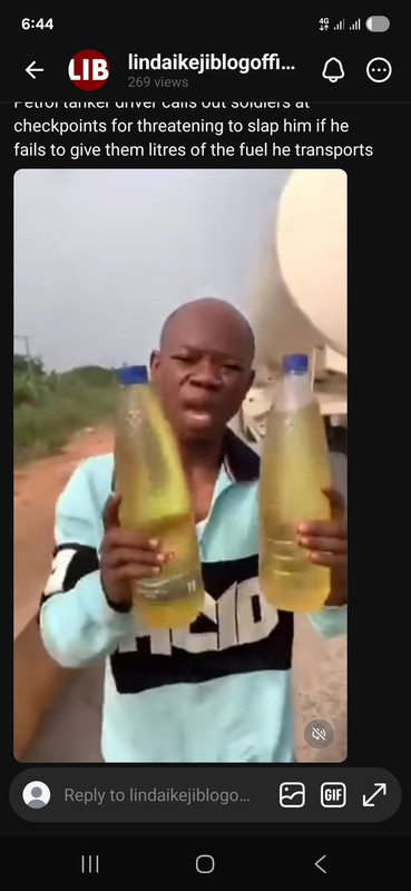 Dey say them go slap me if i no give them litres of fuel