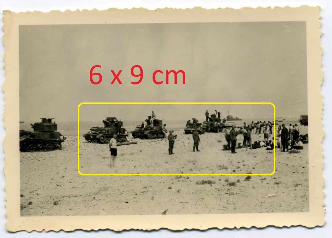 Dünkirchen Strand viele kleine Panzer Technik au