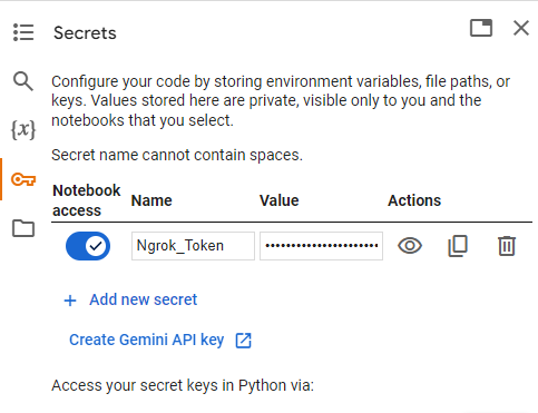 Ngrok Key
