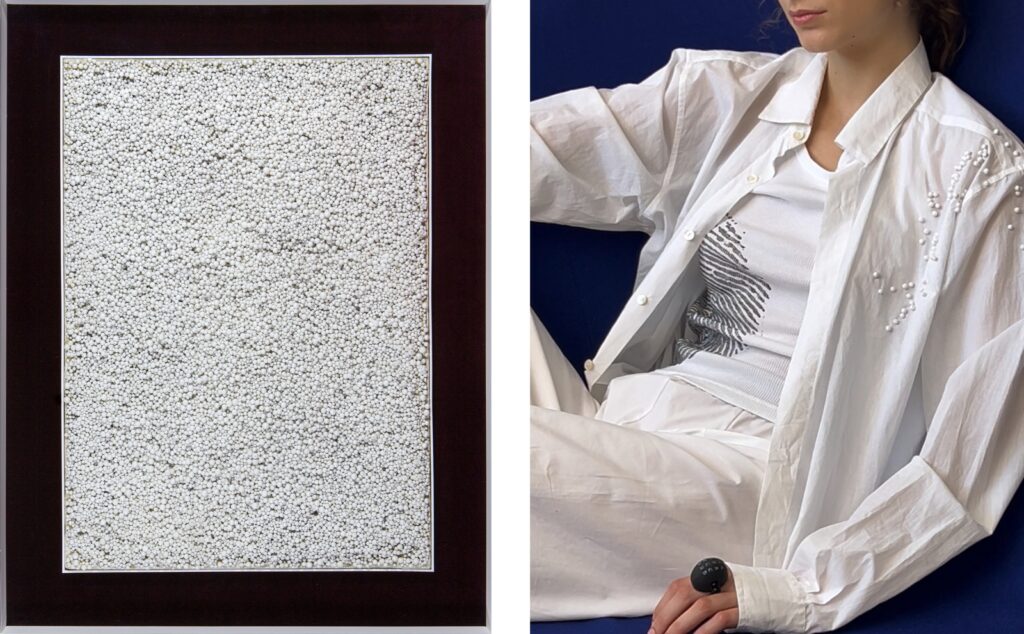 Maria Calderara, la collezione SS25 in dialogo con Piero Manzoni