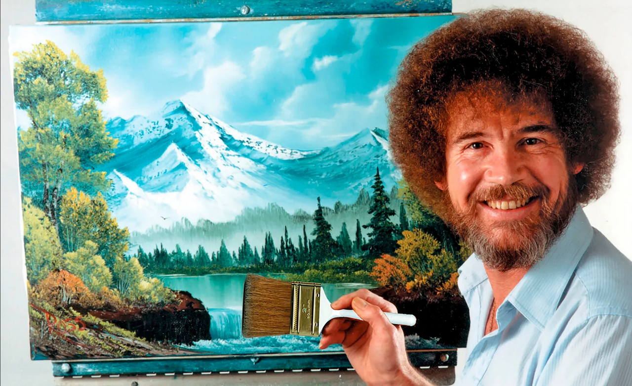 ¿Cómo lucía Bob Ross cuando era joven?