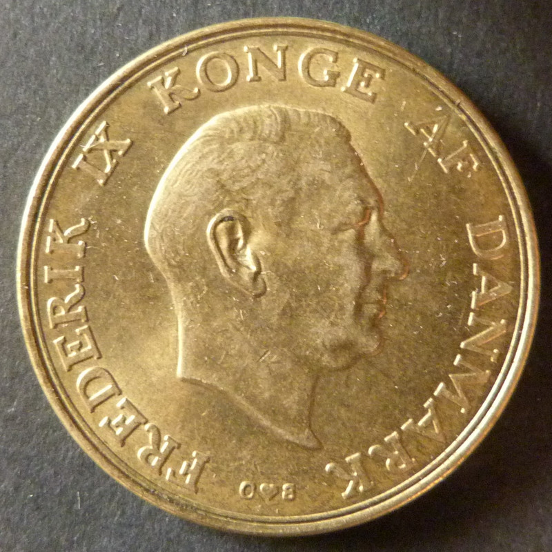 DIN. 2 Coronas (1957) - anv