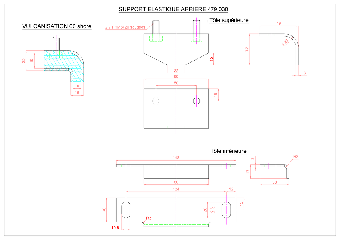 Support  élastique 479.030