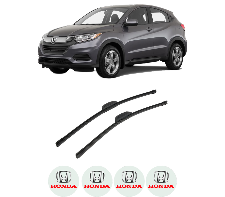 Set stergatoare auto HONDA HR-V (RV) din 2021, pentru parbriz auto, 2 bucati, Bosch Aerotwin Retrofit, din cauciuc siliconat rezistent, 4 Stickere Auto HONDA
