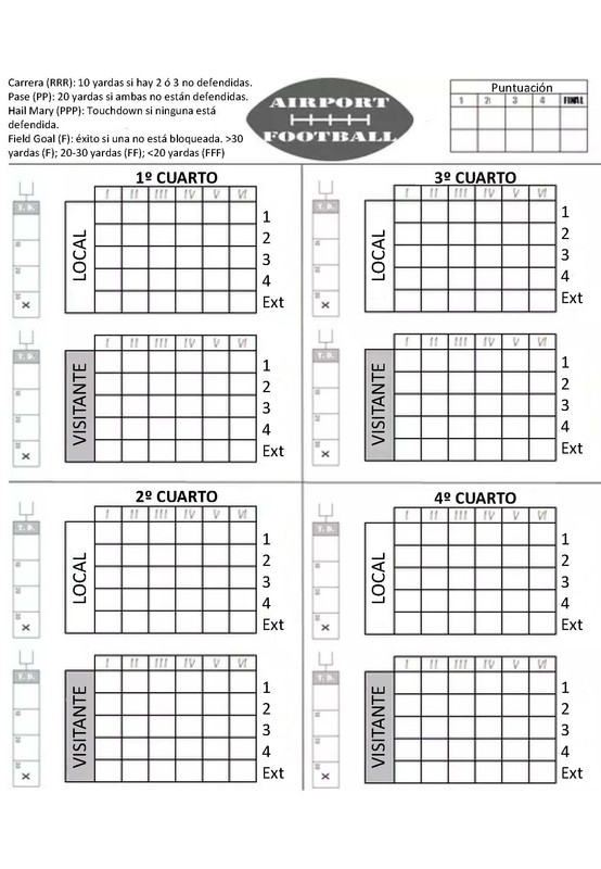 Hoja anotación en español