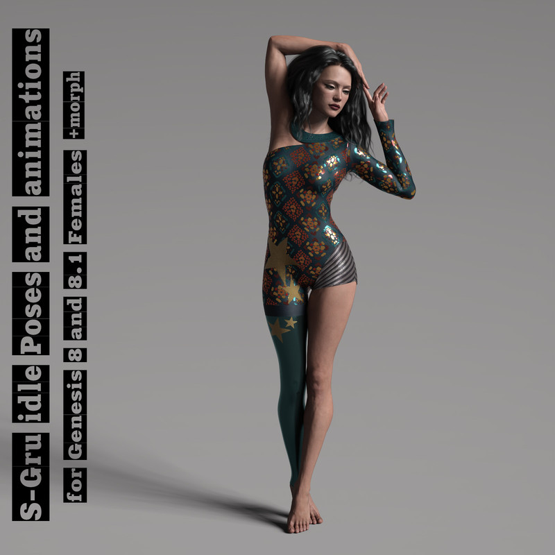 S-Gru idle Poses and animations for Genesis 8 and 8.1 Females S-Gru idle Poses and animations for Genesis 8 and 8.1 Females