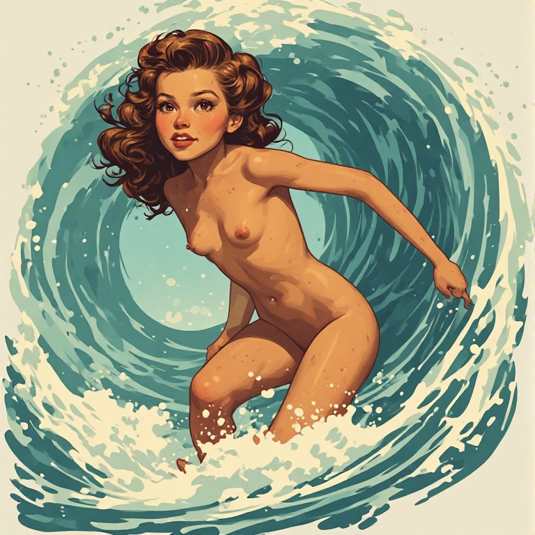 Pin-Up-style-Nakked-Young-Girl-(19)