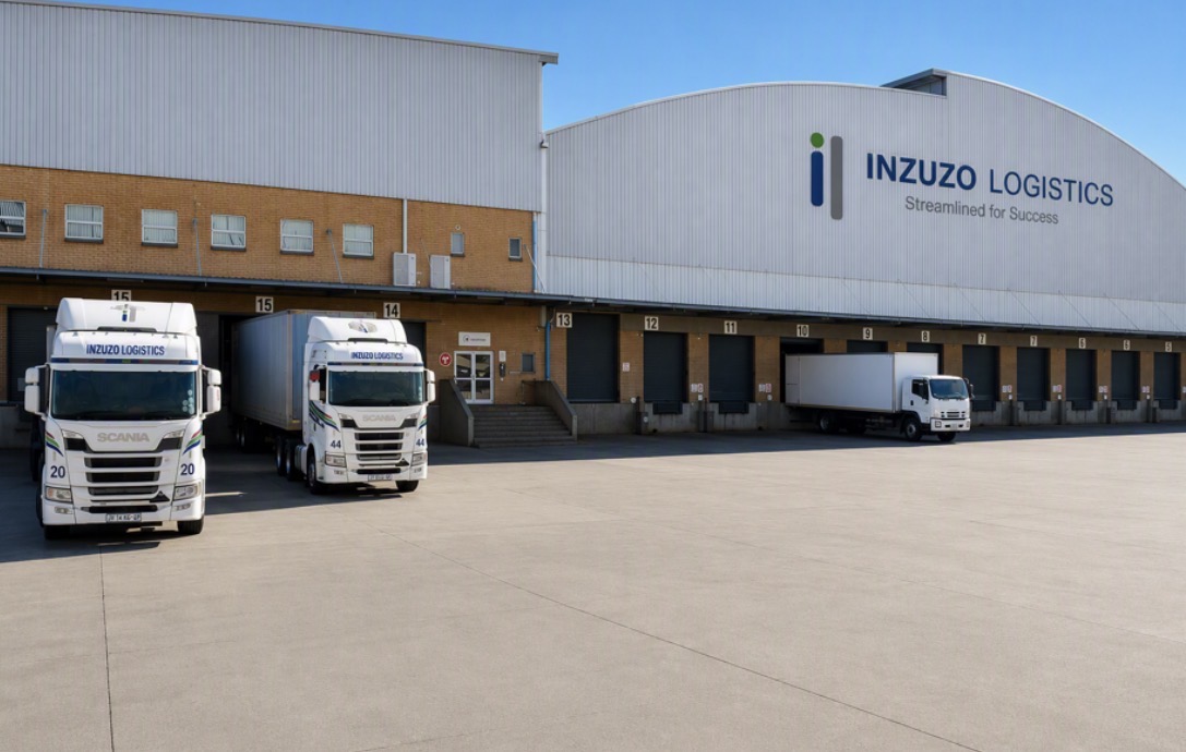 Modern logistics warehouse interior