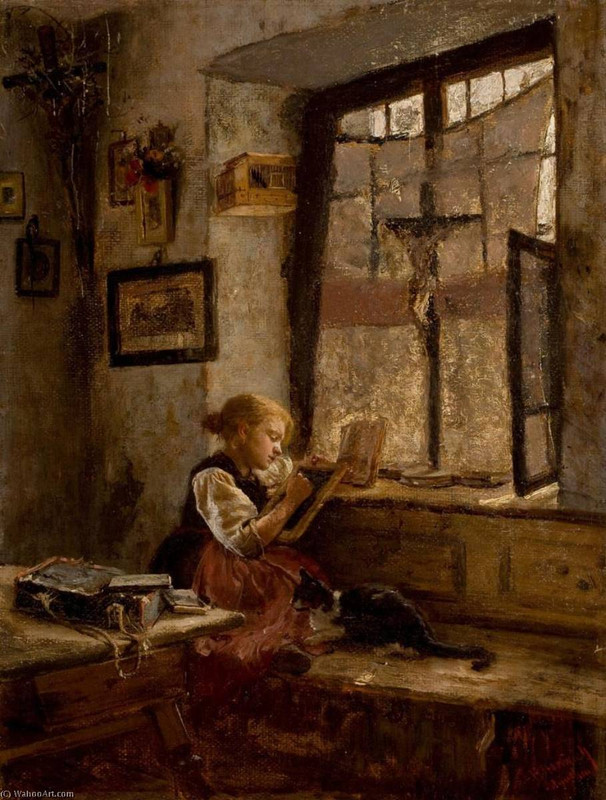 Herman-Hartwich-Girl-with-a-Cat