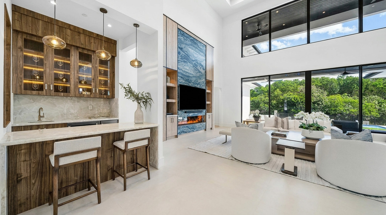 Contemporary Waterfront – Living Room 2