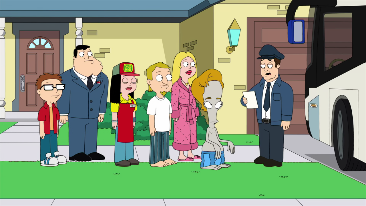 American Dad 2005 S17E07 Exquisite Corpses 1080p AMZN Webrip x265 10bit EAC3 5 1 Goki TAoE mkv