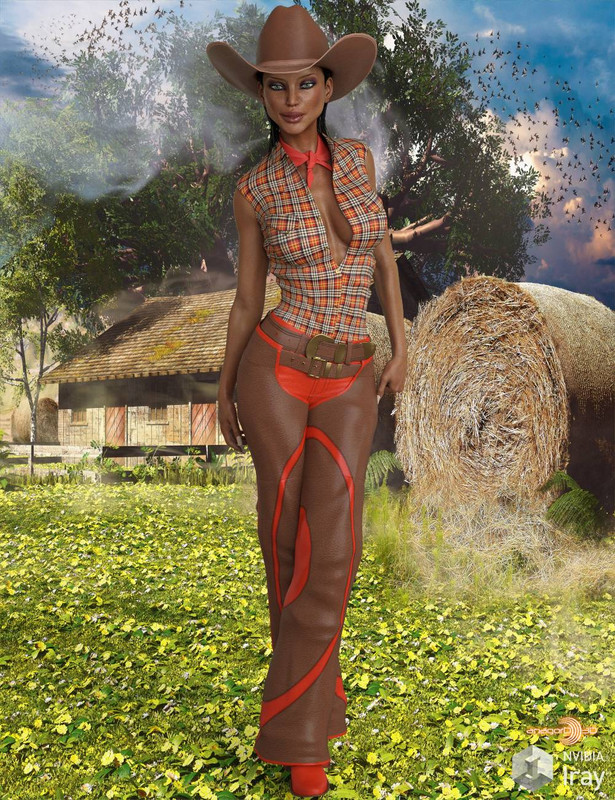 Cowboy Outfit (Conv. From G3F) For Genesis 8 Female