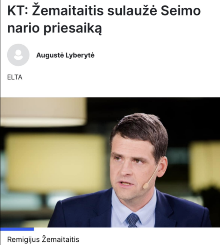 Remigijus Žemaitaitis: Atsisakysiu Seimo nario mandato, kad nebūtų užkirstas kelias dalyvauti PREZIDENTO rinkimuose ir SEIMO