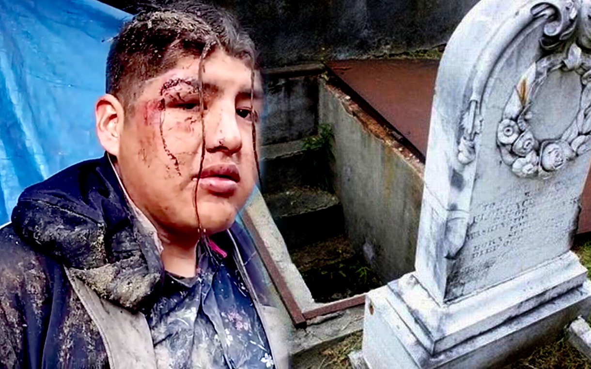 Sale de fiesta y termina enterrado en un ataúd, lo querían ofrecer de sacrificio