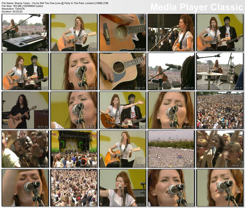 Shania Twain - You're Still The One (Live @ Party in the Park, London) [1998]