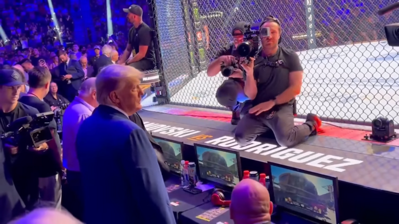 Феновете полудяха по Доналд Тръмп в UFC 290