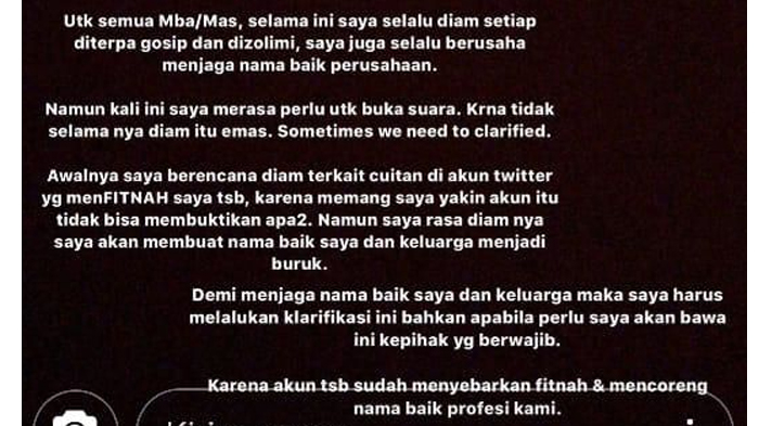 Klarifikasi Adik Kriss Hatta