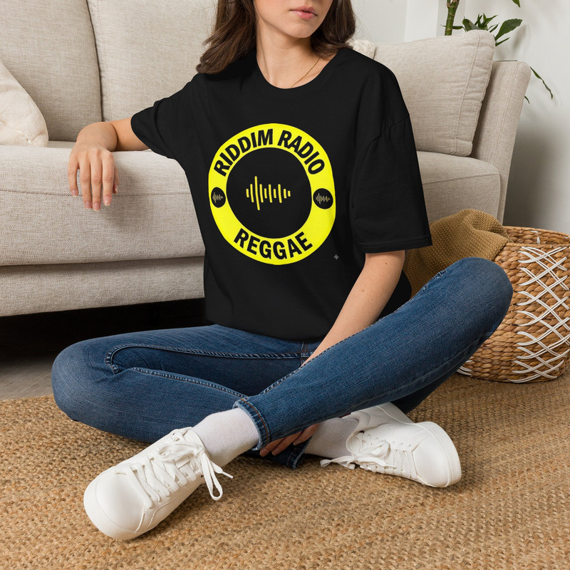 Riddim Radio Reggae T-Shirt — Vintage Radio Wave Logo Tee