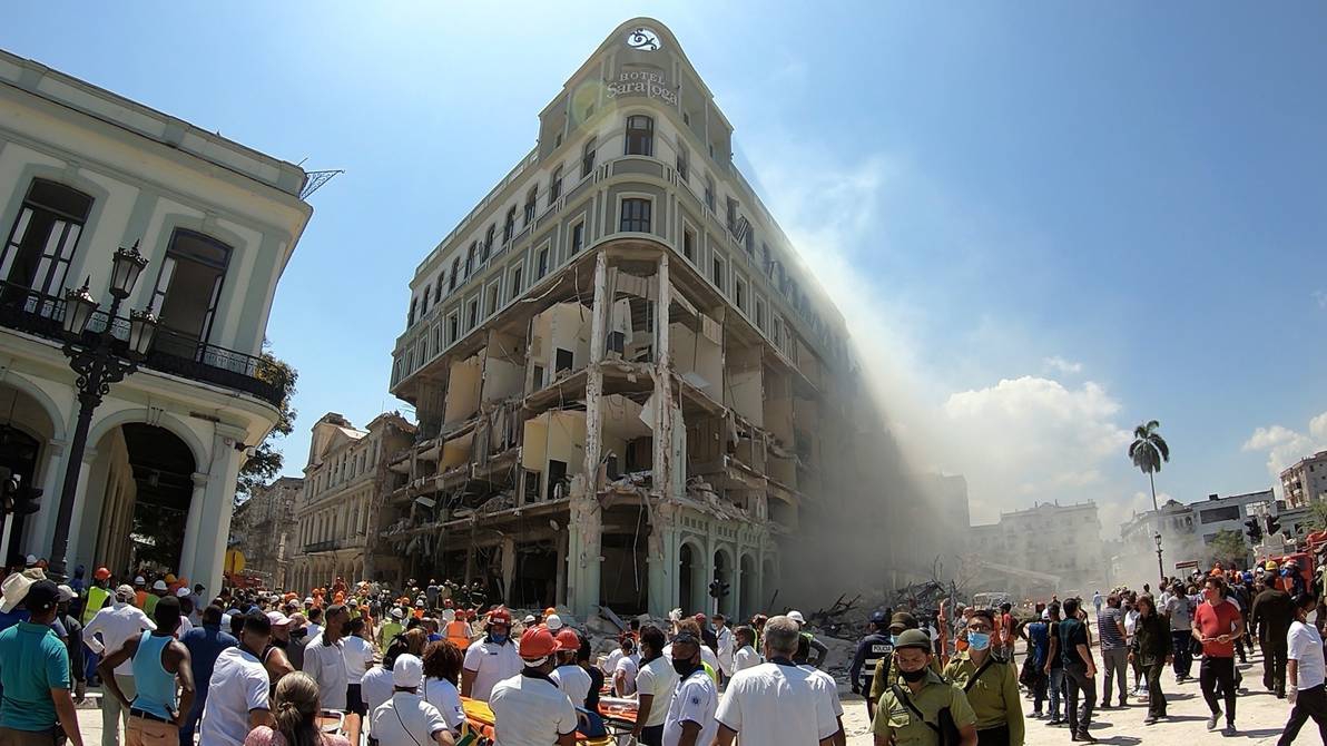 Hotel Saratoga en Cuba quedó 80% destruido tras explosión