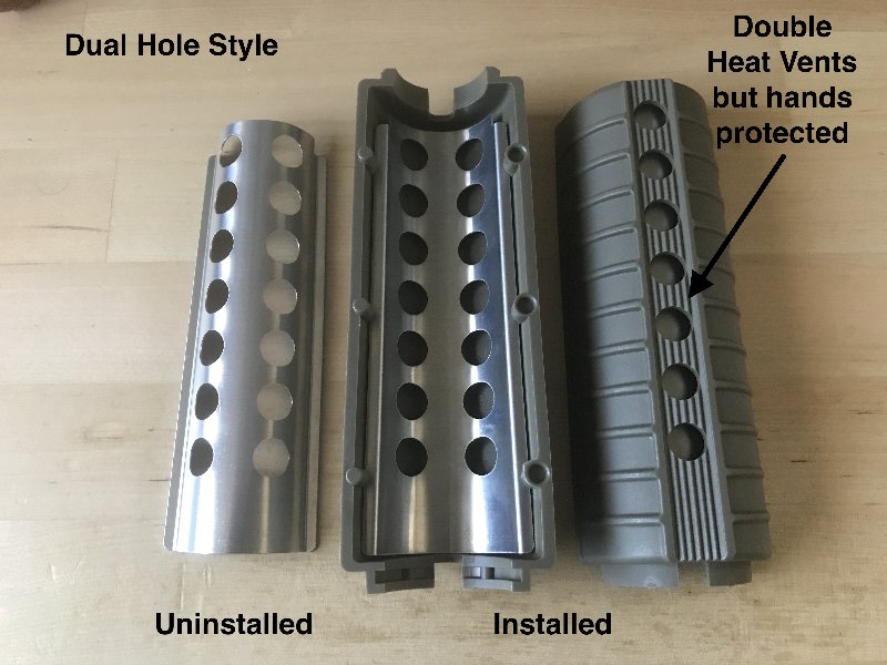 M4 Carbine Handguard Dual Vent Heat shields 18