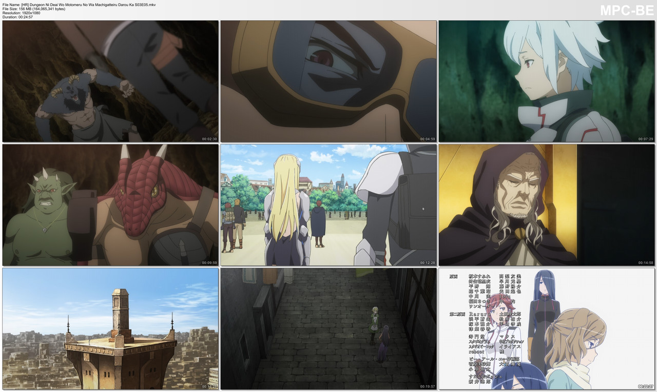 [HR] Dungeon Ni Deai Wo Motomeru No Wa Machigatteiru Darou Ka S03E05.mkv_thumbs