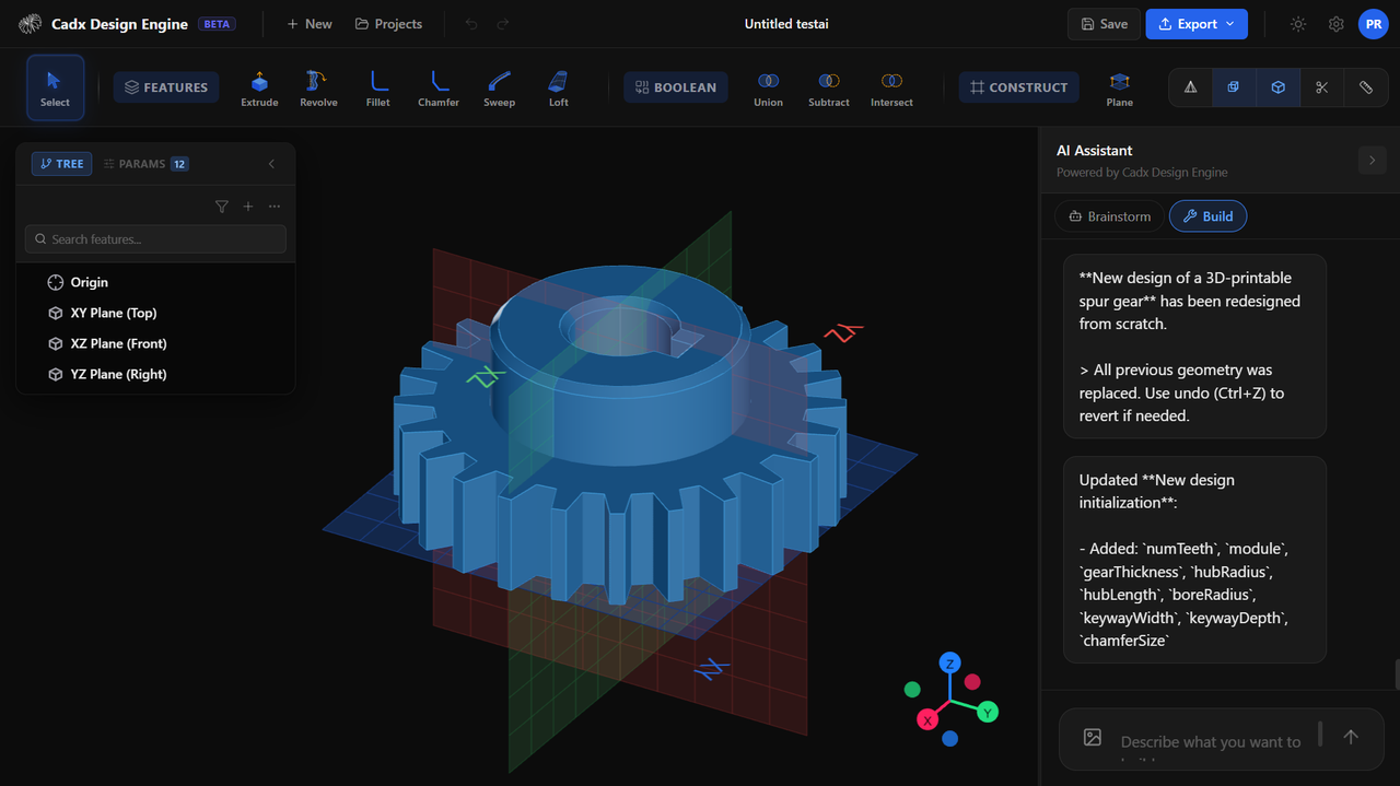 CadXStudio | Free AI CAD & CAM in the Browser | Text to CAD