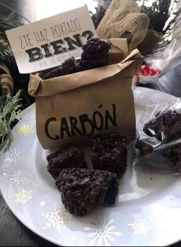 Reyes Magos: Crean carbón de dulce para niños que portaron mal