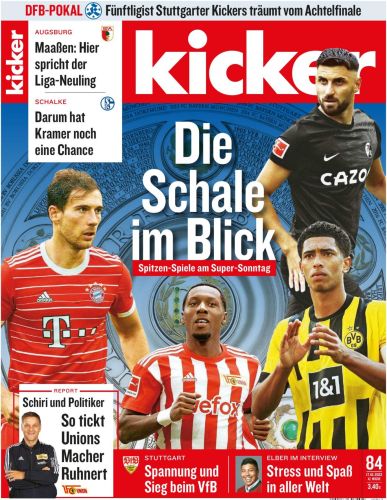 Cover: Kicker Sportmagazin No 84 vom 17  Oktober 2022
