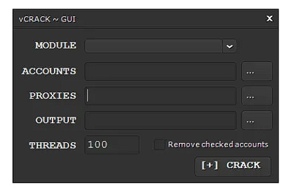 vCRACK v1.1.0 Account checker cracker