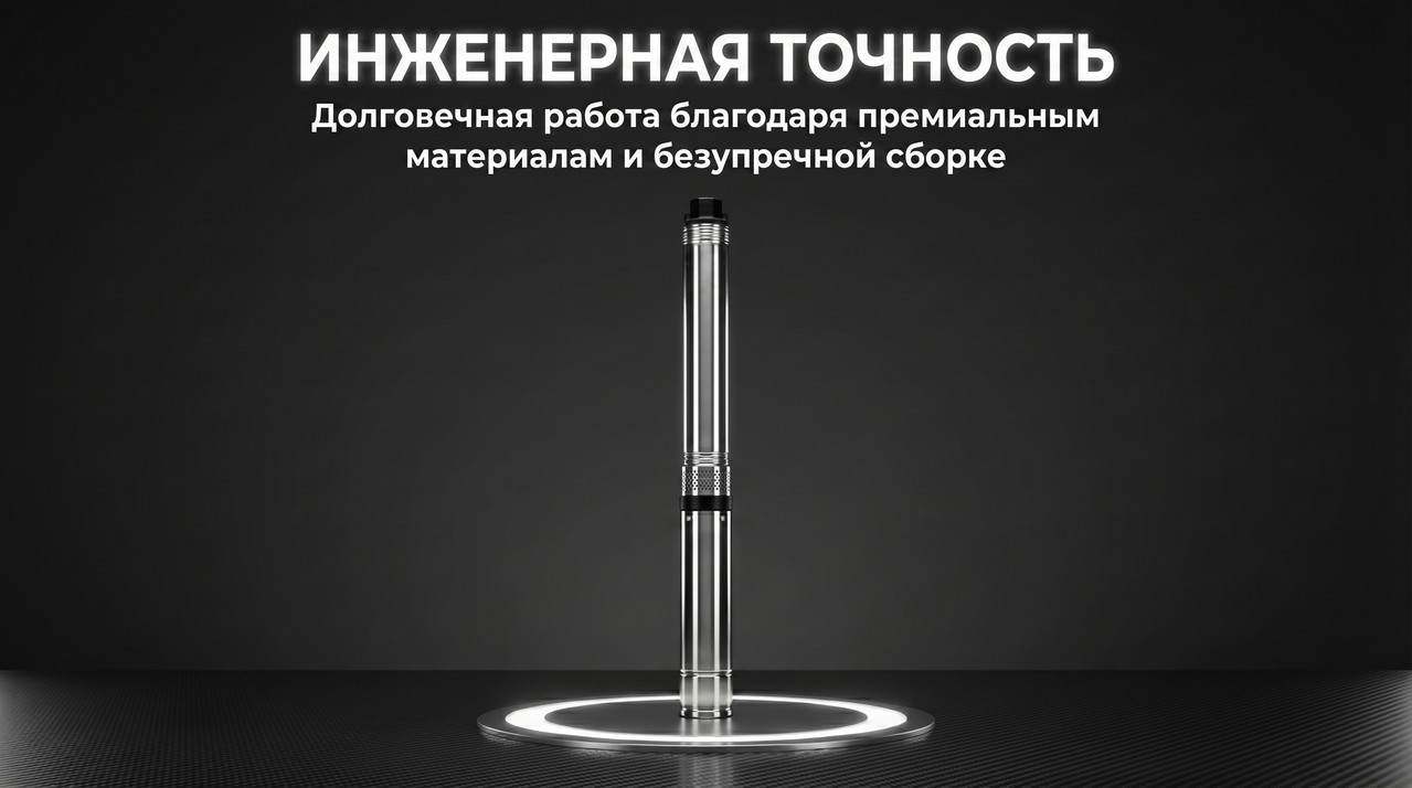 Трехфазный насос скважинный NPO 4SPW 10-140-7,5