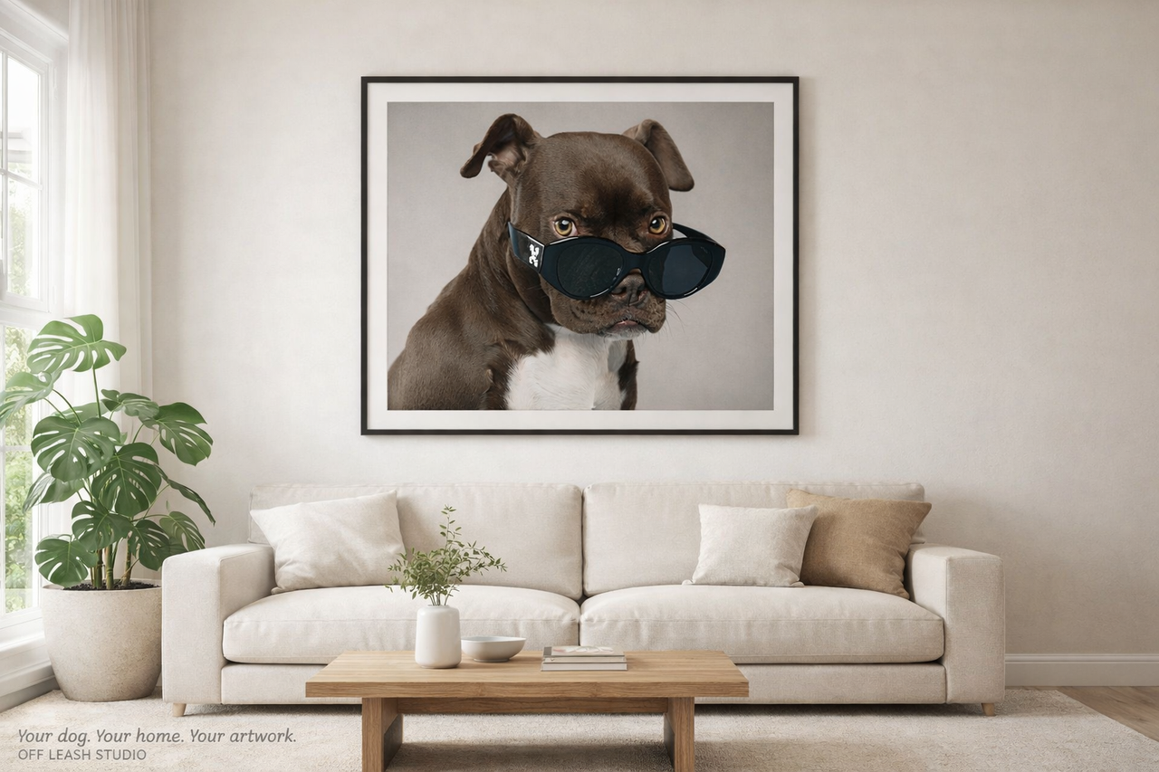 Commissioned Dog Portrait — Off Leash Studio