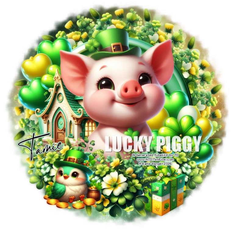 Bams Bangers Lucky Piggy March2026 Tamie