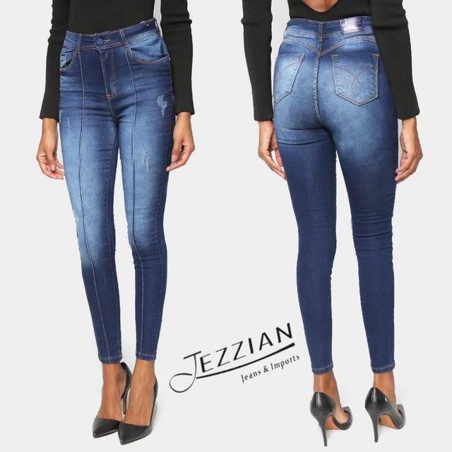 Calça Jeans Jezzian Skinny Estonada Feminina – Jezzian Jeans