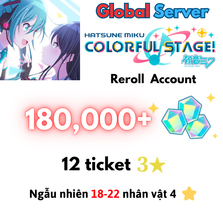[Global] Project Sekai Global Reroll Promax Account  