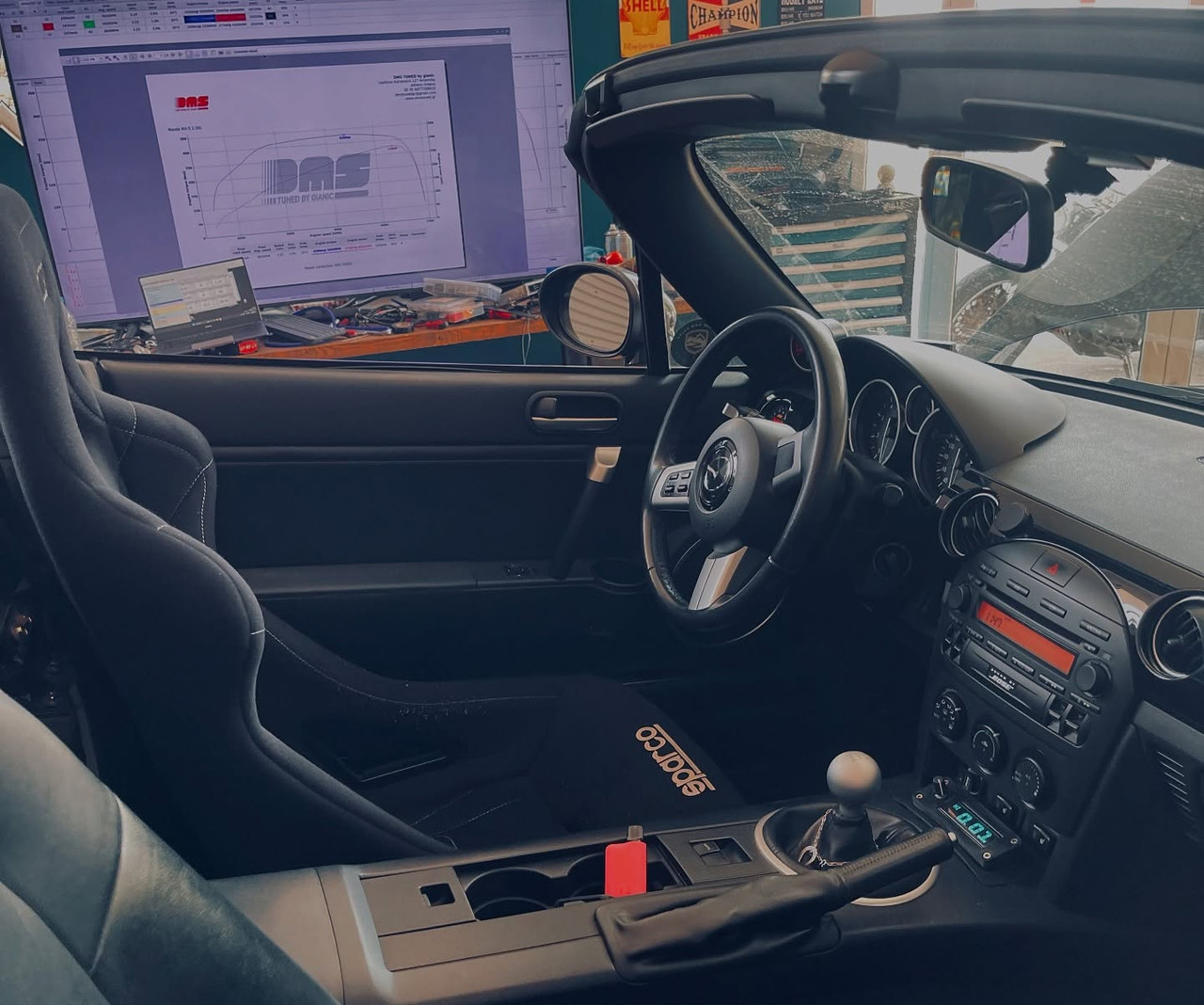 Mazda MX-5 NC custom turbo GT2860RS engine bay DMS Tuned