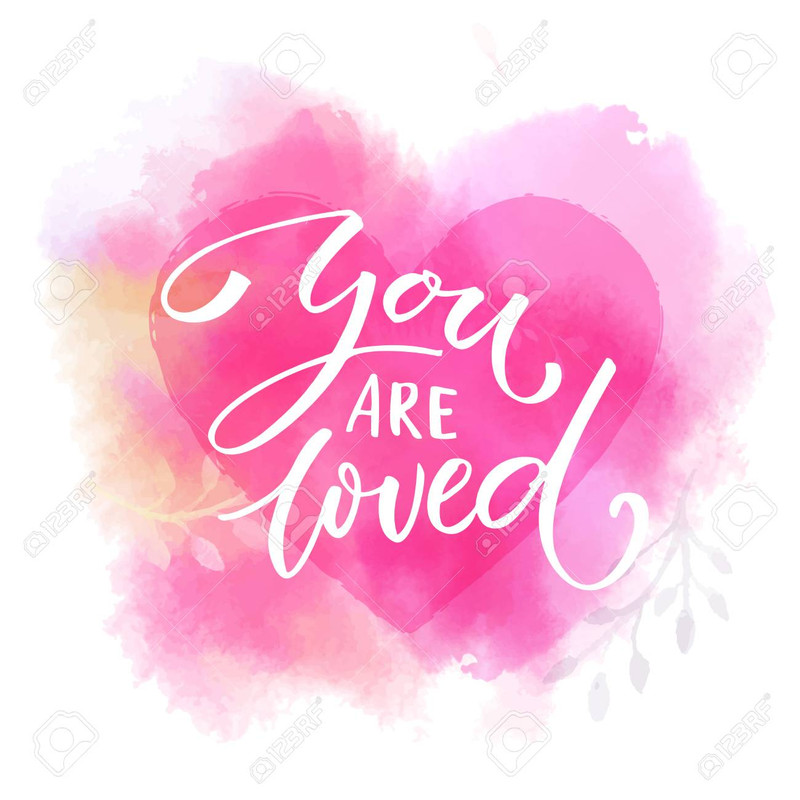 94006906-you-are-loved-romantic-saying-on-pink-watercolor-heart-modern-calligraphy-
