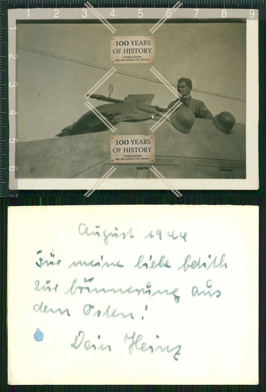 Orig. Foto Panzer Tank Spähwagen 1944 GD Ukraine Soldaten