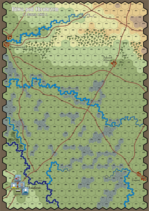 Powstanie Styczniowe 1863Map